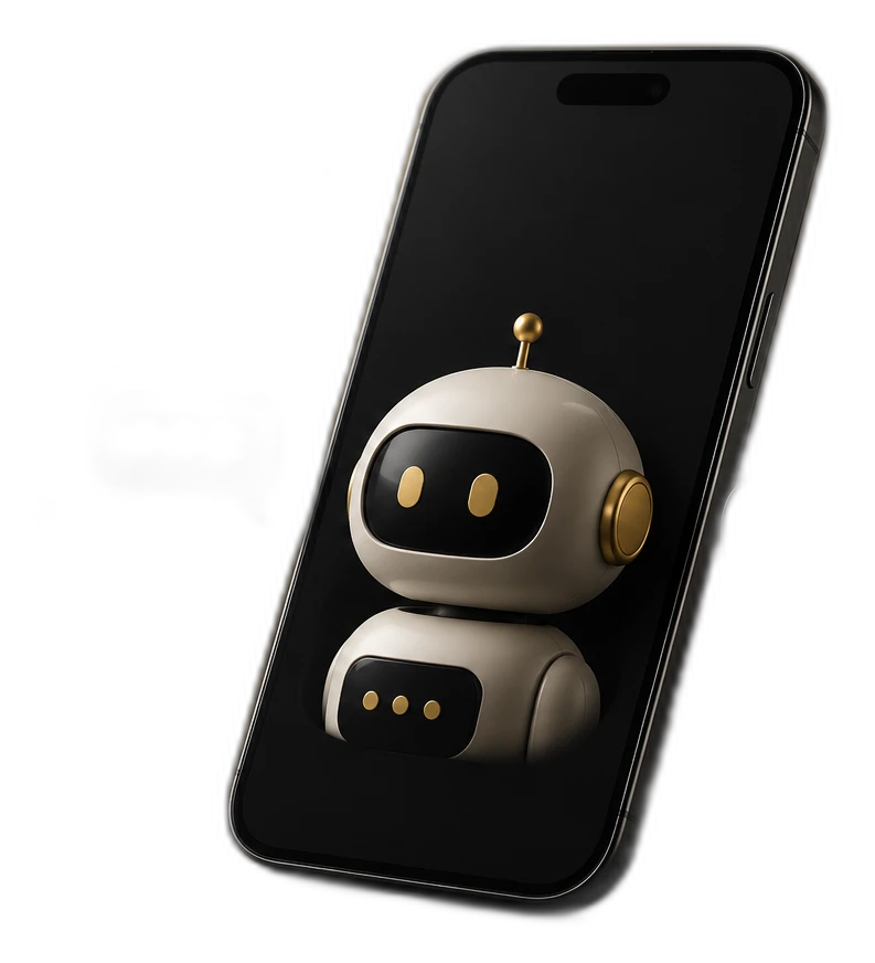 AI чат-бот в телефоне принимает обращения клиентов